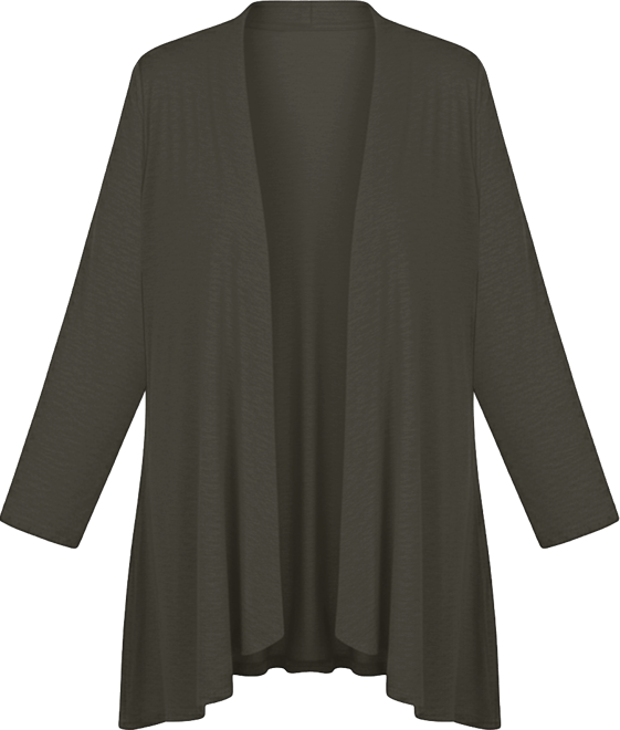 Women's Solid 3/4 Sleeve Cardigan