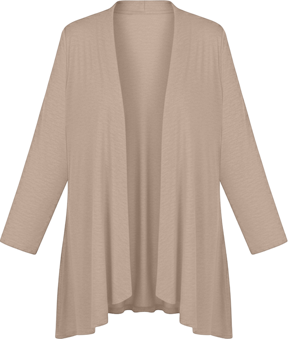 Women's Solid 3/4 Sleeve Cardigan