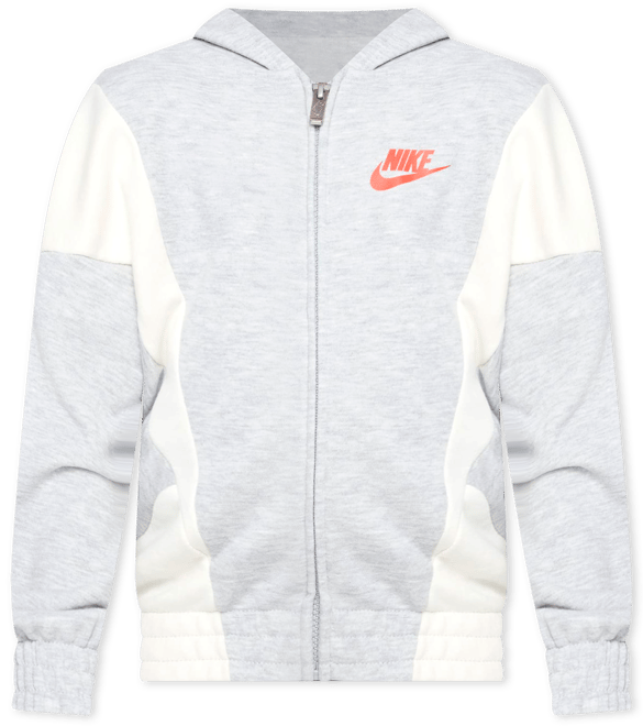 Sudadera con gorro de cierre completo Nike XO Swoosh Sudadera con gorro para niño pequeño