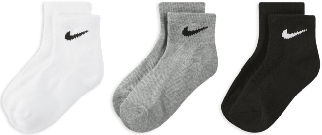 Nike Mesh and Cushioned Little Kids' Ankle Socks (6 Pairs)