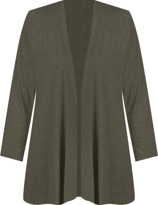 Women's 3/4 Sleeve Solid Cardigan