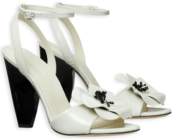Tory Burch Women's Flower Ankle Strap Embellished High Heel Sandals |  Bloomingdale's
