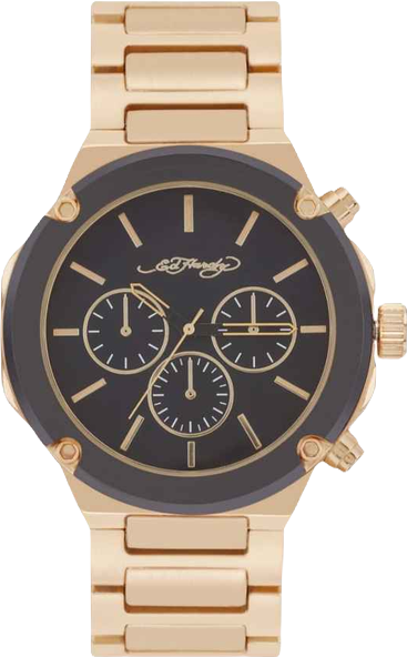 Men's Brushed Gold-Tone Metal Bracelet Watch 46mm