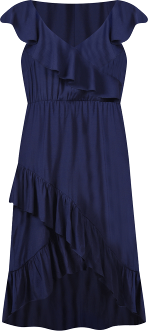 Women's Sleeveless Flounced Dress