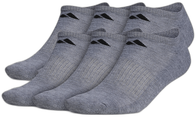 Men's Cushioned Athletic 6-Pack No Show Socks