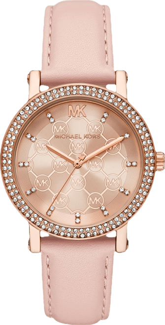 Women's Corey Three-Hand Blush Leather Watch 38mm