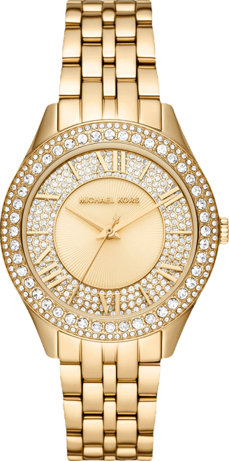 Women's Harlowe Three-Hand Gold-Tone Stainless Steel Bracelet Watch, 38mm