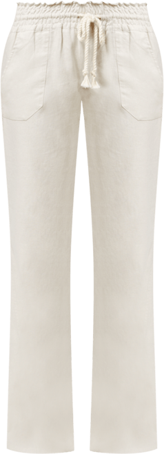 Juniors' Oceanside Wide-Leg Drawstring Pants