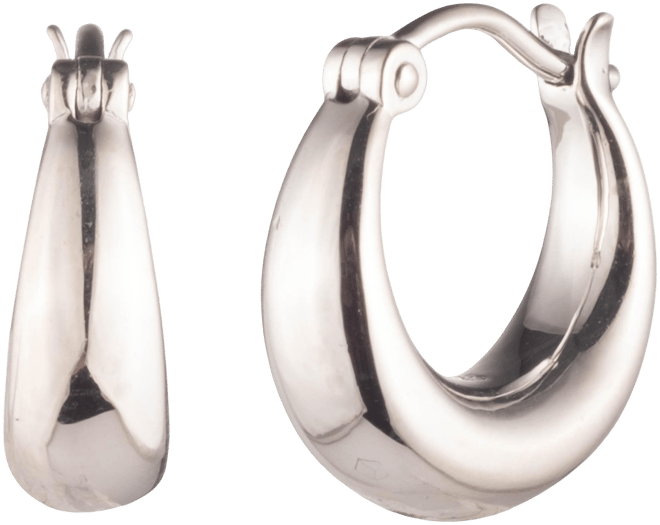 Ralph Lauren Hoop Earring in Sterling Silver - Macy's