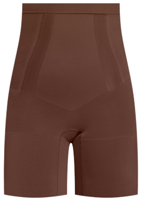 Womens SPANX brown OnCore High-Waist Mid-Thigh Shorts