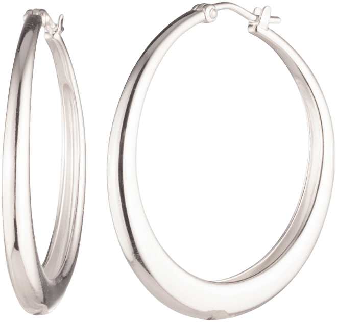 Lauren  Hoop Earring in Sterling Silver