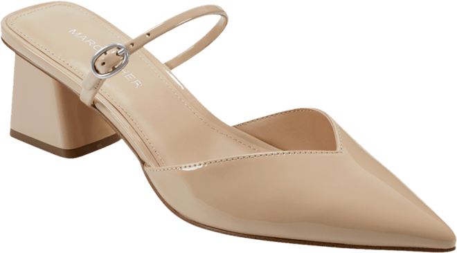 Women's Lakey Pointy Toe Block Heel Dress Pumps