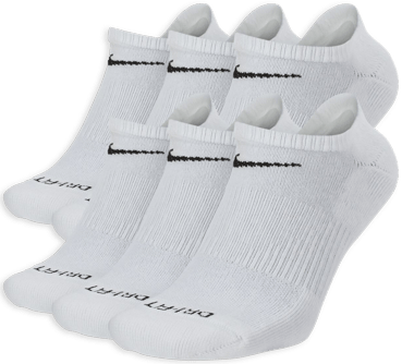 Nike Dri-FIT Everyday Plus Cushioned Training No Show Socks - 6 Pack
