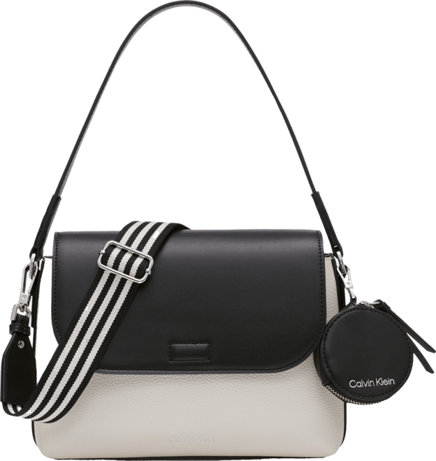 Millie Small Convertible Shoulder Bag with Striped Crossbody Strap