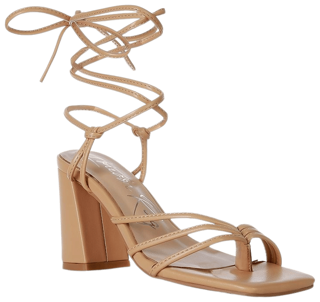 Toe ring block heel on sale sandal