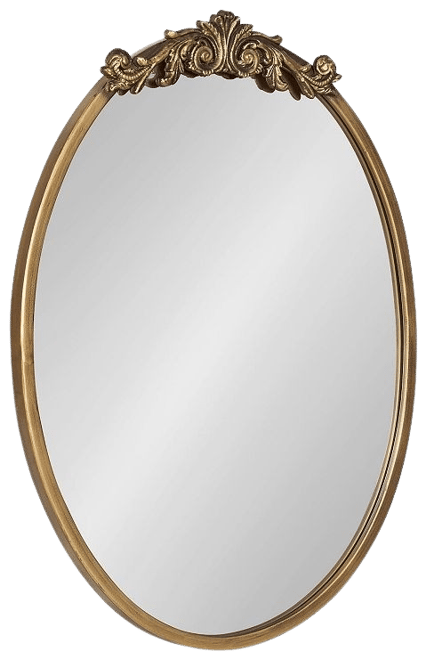 Kate and Laurel Arendahl 27.25 x 18.75 Wall Mirror in Gold