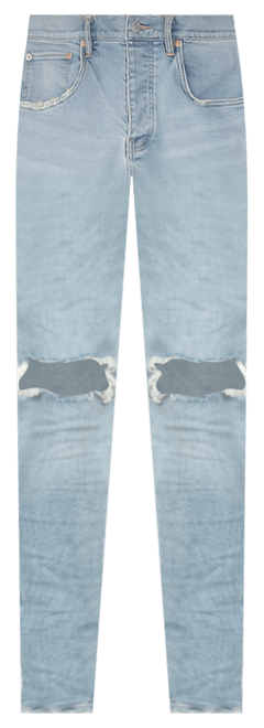 Purple Brand Distressed Straight-leg Jeans - Indigo - 30 (W30 / S), £320.00