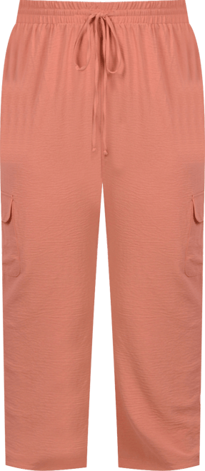 Plus Size Long Pull On Cargo Pants