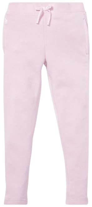 Ralph Lauren Girls' French Terry Sweatpants - Little Kid, Big Kid