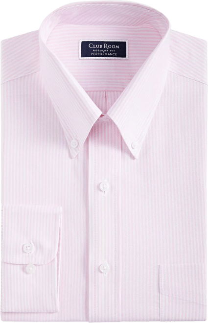 Men's Regular Fit University Stripe Dress Shirt, Created for Macy's