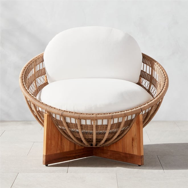 Rattan chaise lounge discount indoor