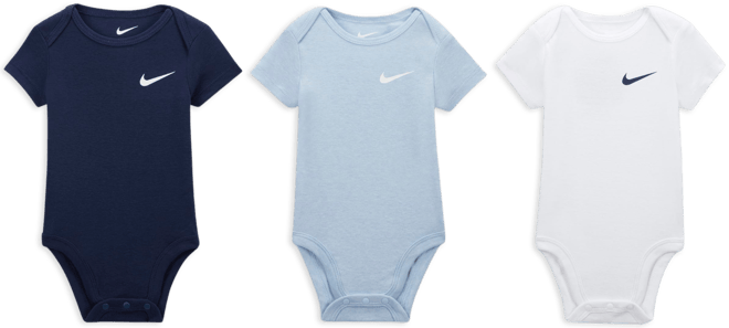 Nike Baby (0-9M) Mini Me Bodysuits (3-Pack)