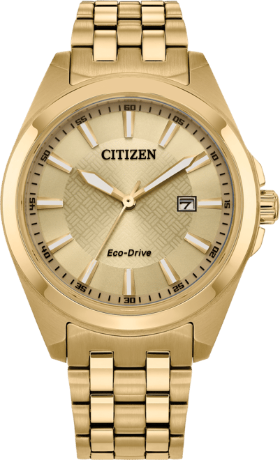 Eco-Drive Men's Peyten Gold-Tone Stainless Steel Bracelet Watch 41mm