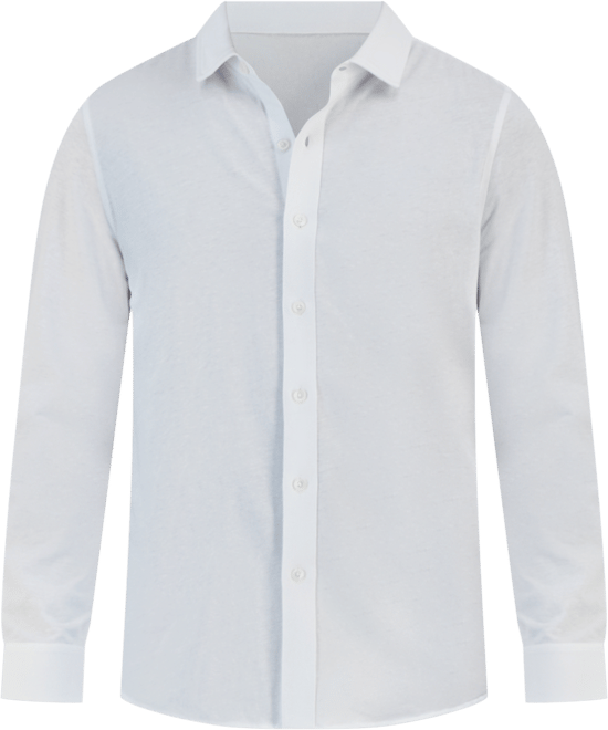 Men's Classic-Fit Heathered Jersey-Knit Button-Down Shirt, Created for Macy's