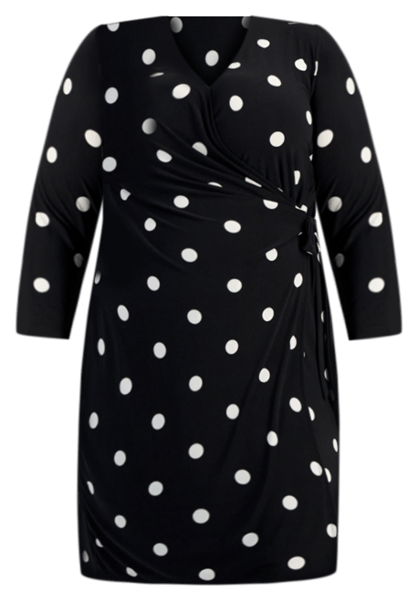 Plus Size Classic Wrap Dress