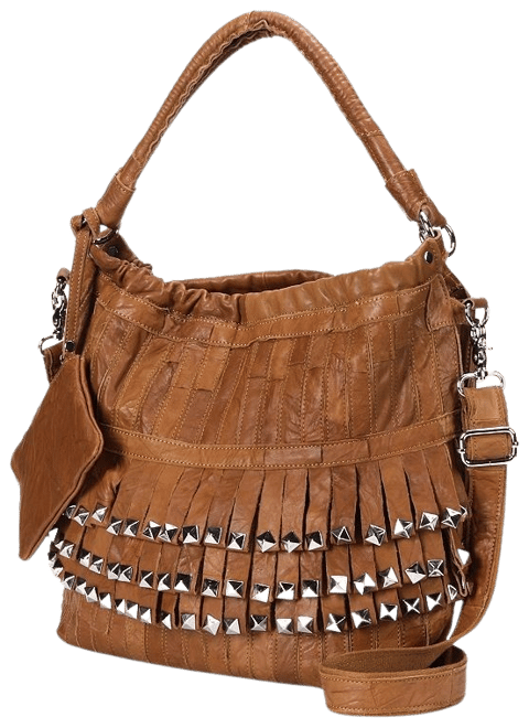 Leather patchwork shoulder clearance bag