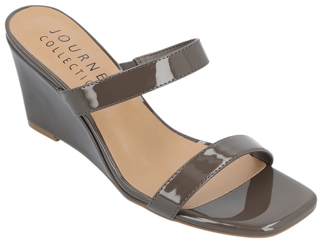 Clover Women's Metallic Heeled Strappy Sandal