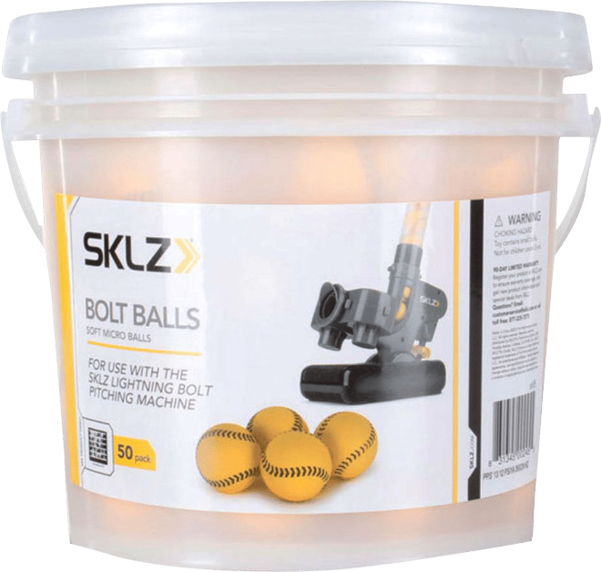 SKLZ Soft Pitching Machine Micro Bolt Balls - Bucket of 50