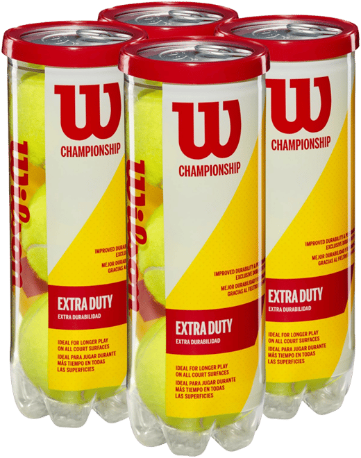 Wilson Championship Extra Duty Tennis Balls - 4 Pack