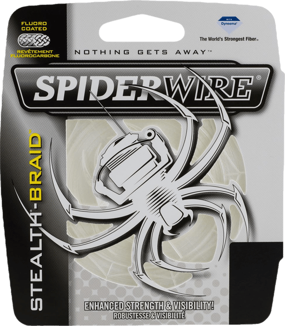 translucent braided fishing line SX8 Aqua 40 lb / 550 YARDS SpiderWire Stealth Translucent is uniquely processed to provide high visibility to anglers above water SpiderWire Stealth Translucent Braided Fishing
