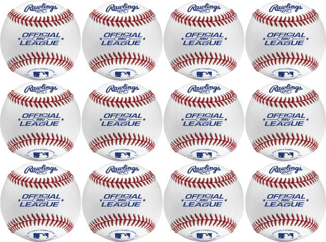 Lot De 8 Balles De Baseball Rawlings OLB3 - Taille Officielle - Usage Récréatif - Neuf (Boîte Ouverte)