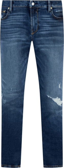Men's Destroyed Slim Tapered Fit Jeans