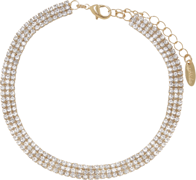 Unexpected 18K Gold Plated Sparkle Anklet