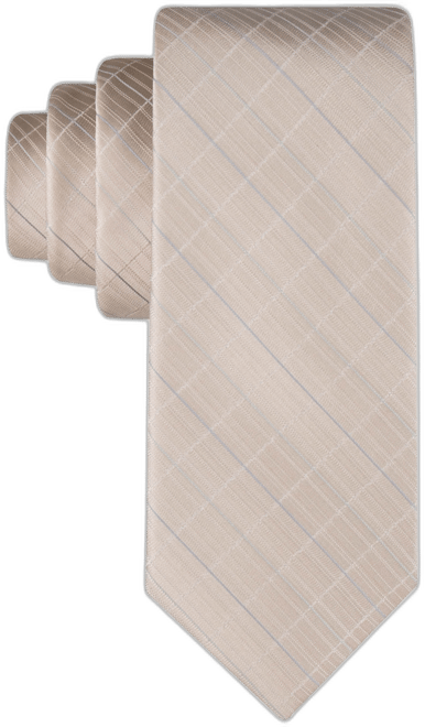 Men's Etched Windowpane Tie