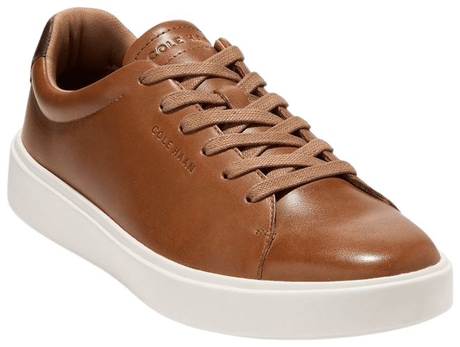 Cole Haan Grand Crosscourt II tan Brown Sneaker Men Low Trainers Burnished  Shoes