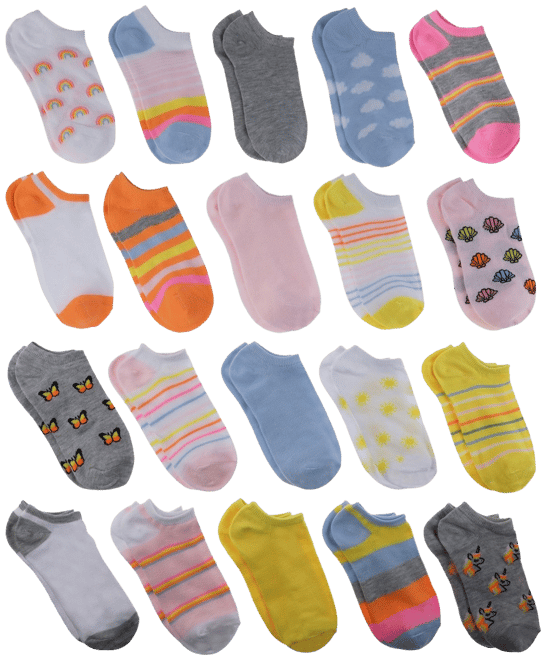 Girls SO® 10-pack Ankle Socks