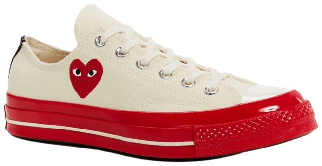 Comme Des Garcons PLAY x Converse Unisex Red Sole Low Top Sneakers |  Bloomingdale's