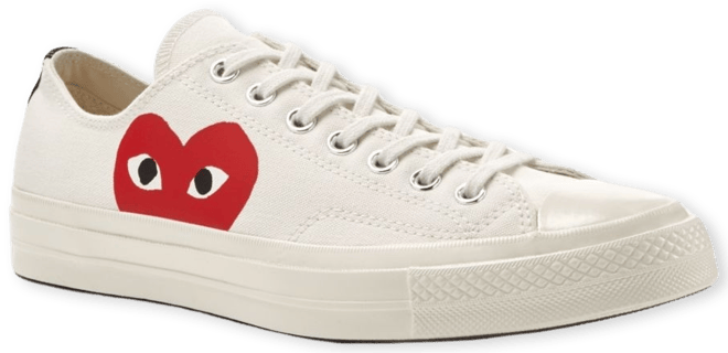 Comme Des Garcons PLAY x Converse Unisex Chuck Taylor Lace Up Low