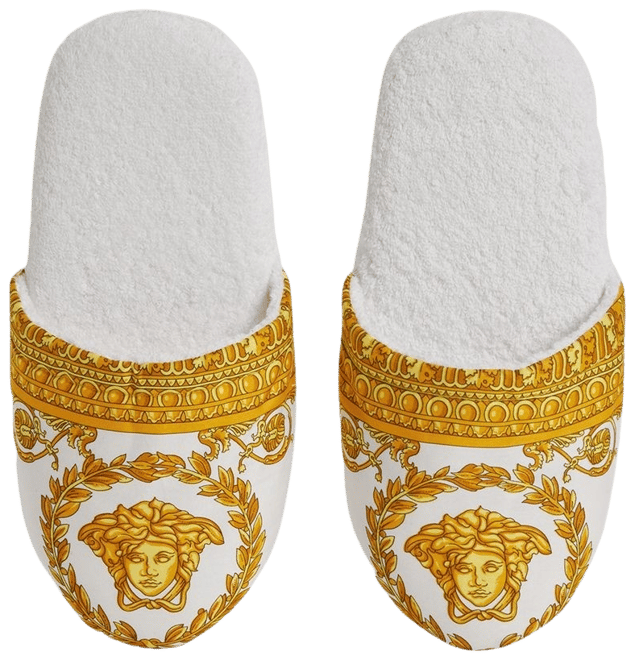 Versace I Heart Baroque Bath Slippers | Bloomingdale's