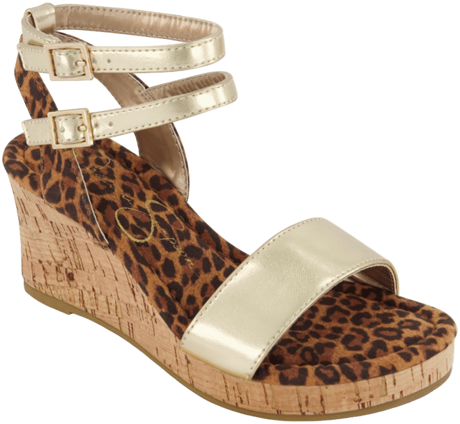 Big Girls Wedge Open Toe Sandals