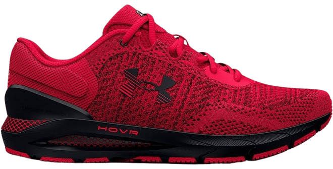 Under armour hovr hot sale red shoes