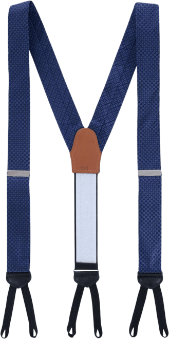Trafalgar Men's Hudson Textured Silk Suspender Braces