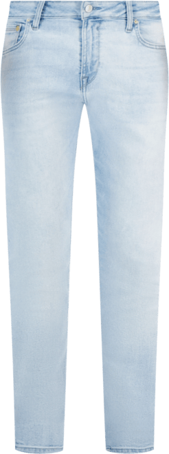 Men's Light-Wash Slim Tapered Fit Jeans