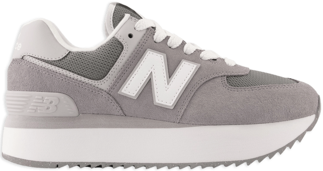 New balance 574 mujer plata best sale