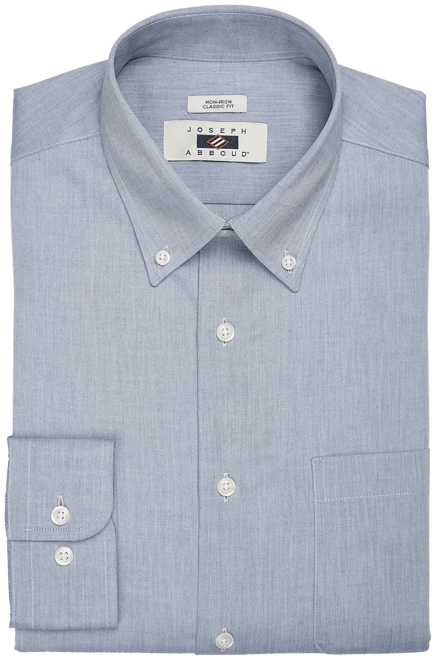 Joseph Abboud Classic Fit Button-Down Collar Shirt, Light Blue