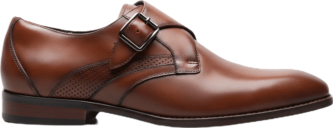 Men's Karcher Plain Toe Monk Strap Slip-On Dress Shoes